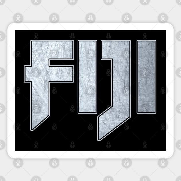 Heavy metal Fiji Magnet by KubikoBakhar